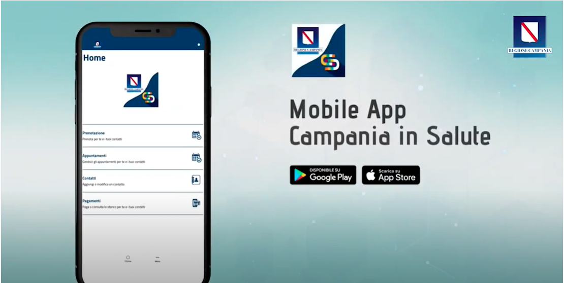 Campania in salute, Digital app to book health services