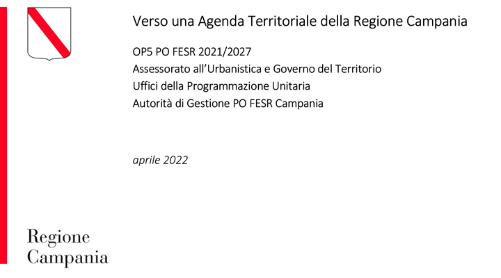 Verso un’agenda territoriale della Regione Campania
