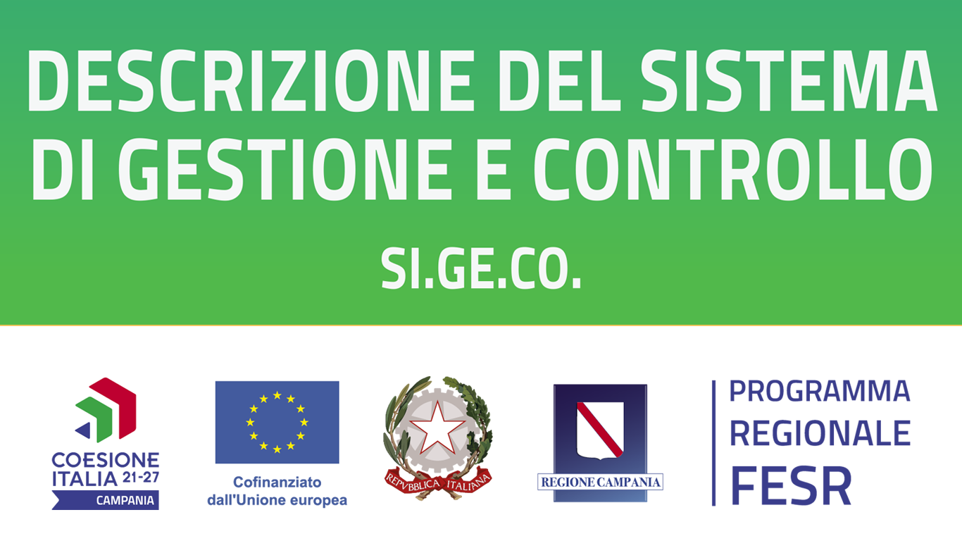Management and control system of the PR Campania FESR 2021-2027