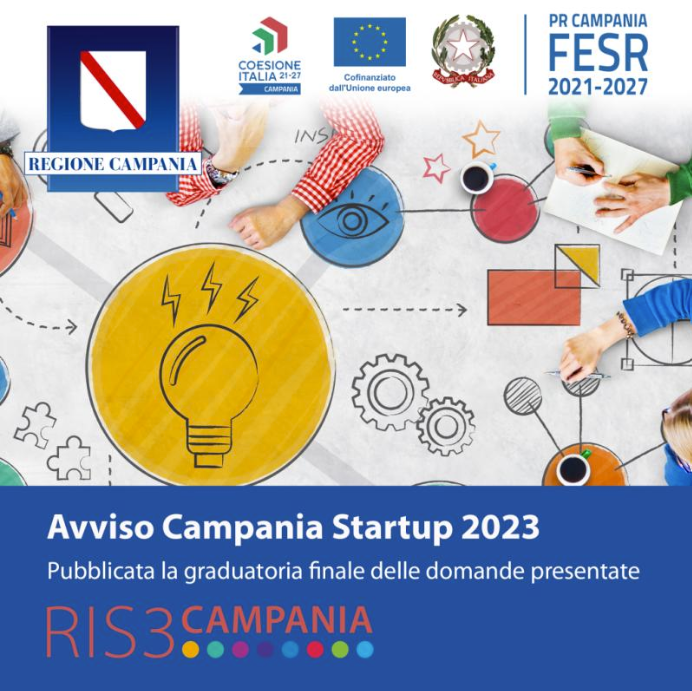 Avviso Campania Startup 2023, pubblicata graduatoria finale