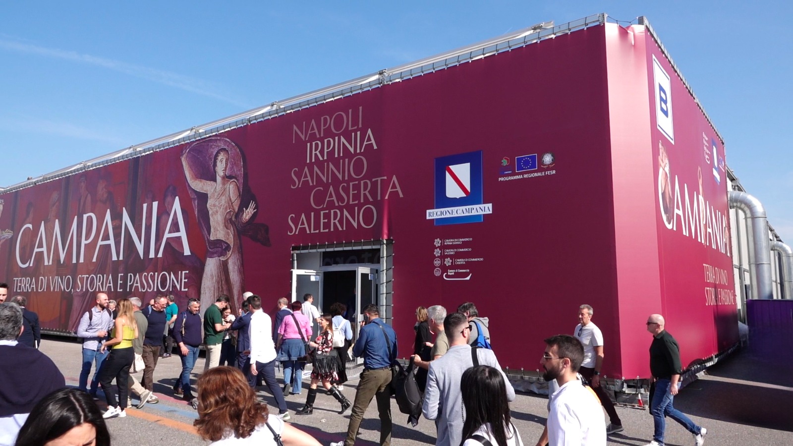 Campania en Vinitaly, «Tierra del vino, historia y pasión»